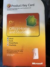 Microsoft Office Home And Student 2010 Product Key Card - No Disc picture
