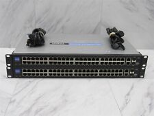 2 LOT Cisco SLM248G 48 Port + 2 Port Gigabit Switch LinkSys Business Series picture