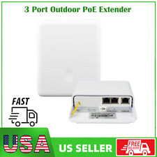 3 Port Gigabit Outdoor POE Extender rainproof Up to 100m IEEE 802.3af/at picture
