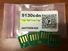 4 x High Yield Toner Reset Chip for Dell 5130cdn Color Laser Printer Refill picture