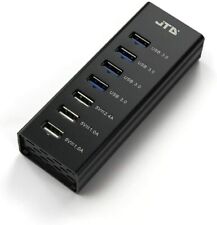 USB 3.0 4 Port (24W) Hub + 3.3 ft USB 3.0 Cable + USB Fast Smart Charger 3 Ports picture