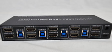 4K@60Hz KVM Switch 2 Monitor 4 Computer w/ Audio & 3 USB 3.0 Ports 8 HDMI Ports picture
