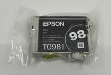 Epson 98 T0981 Black Ink Cartridge New Sealed Original Genuine Inkjet No Box picture