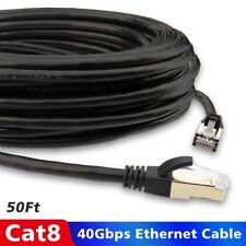 50FT Ethernet Cable Cat8 Home Smart Router High Speed Network Internet Cable US picture