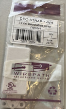 Snapone Wirepath WP-DEC-STRAP-1-WH 1-Port Decorative Strap - White picture