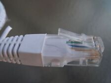 10 - 6' FT CAT5e PATCH CORD ETHERNET NETWORK CABLE WHITE Tuff Jacks Quality picture
