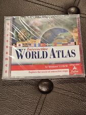 The Learning Company Compton's Interactive World Atlas CD ROM NEW Sealed picture