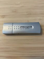 Old Vintage JPMorgan Bank Asset Management USB Flash Thumb Drive 128MB Silver picture