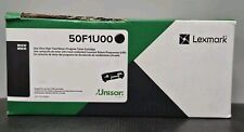 Lexmark 501U (50F1U00) Black Toner Cartridge **Damaged Box** picture