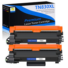 1-2PK TN830 TN830XL High Yield Black Toner Cartridge for Brother DCP-L2640DW picture