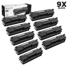 LD Products 9PK Comp HP 12A Black Toner Cartridge for Q2612A LaserJet 1022nw picture