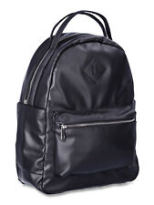 Black Women's Lady Mini Dome Backpack Adjustable Straps 5.75 x 12 x 16 Inch picture