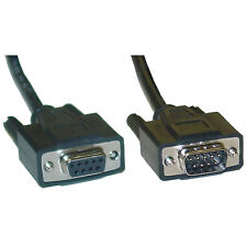 3ft Black Serial Extension Cable DB9 Male to DB9 Female, RS-232  10D1-03203BK picture