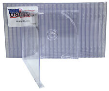 200 USDISC CD Jewel Cases Standard 10.4mm, Single 1 Disc (Clear) Lot picture