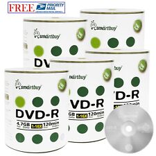 500 Pack Smartbuy 16X DVD-R 4.7GB 120Min Logo Blank Record Disc Priority Mail picture