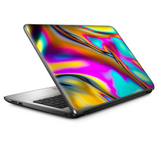Laptop Skin Wrap Universal for 13 inch - Oil Slick Resin Iridium Glass Colors picture