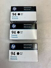 Lot of 3 New HP Genuine 94 Economy Black Ink Cartridge In Box Exp 5/2015 picture