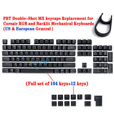 A full set Keycaps for Corsair EU/US version RGB PBT104 Key Mechanical Keyboard picture