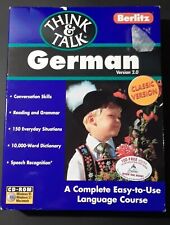 Berlitz Think & Talk German Version 2.0 Language Course CD-ROM WIN/MAC Open Box picture