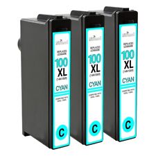 3PK For Lexmark 100XL Cyan Ink Cartridge For Interpret S405  picture