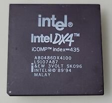 Vintage Rare Intel DX4 A80486DX4-100 SK096 Processor Collection/Gold picture