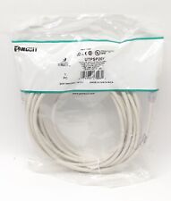 PANDUIT UTPSP20Y TX6 CAT6 PATCH CORD RJ-45 MALE NET WORK, OFF WHITE 20FT picture