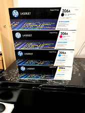 Set of 4 Genuine HP LaserJet 206A Toner  W2110A W2111A W2112A W2113A Sealed New picture
