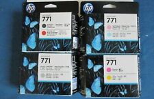 Full Set Genuine Sealed HP 771  CE017A CE018A CE019A CE020A Printheads 2019-2021 picture