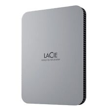 Lacie Mobile Drive 2Tb External Hard Drive Portable Hdd - Moon Silver, Usb-C 3 picture