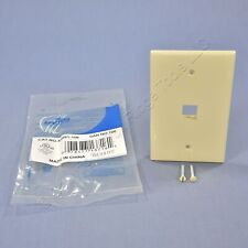 Leviton Ivory Midway Size Quickport 1-Port Flush Mount Wallplate Cover 41091-1IN picture