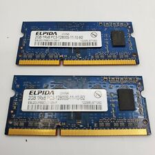 Elpida - 4GB (2 x 2GB) - DDR3 Laptop Memory - 1Rx8 PC3-12800S-11-10-B2 picture