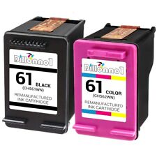 2PK Replacement HP 61 Ink Cartridge 1-Black & 1-Color Desk 1000 1050 1051 2050 picture