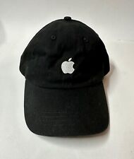NOS - 1990's Apple Computer Macintosh  Black Adjustable Baseball style Hat Cap picture