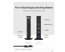 DISPLAY LINK PLUGABLE USB 3.0 USB-C DUAL MONITOR DOCKING STATION MODEL UD-3900 picture