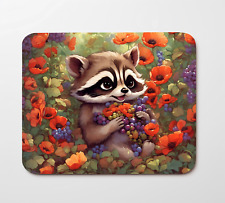 Cute Racoon Mouse Pad 9.5
