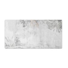 Decorative Pad Mat For Desk PC Laptop Keyboard Grey concrete and flowers 90x45 picture