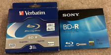 One 3 Pack VERBATIM 6X Blu-Ray BD-R DL Dual Layer 25GB **NEW** Plus 1 SONY BD-R picture