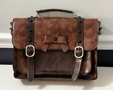 Ecosusi Bag Leather Laptop Briefcase Brown 13