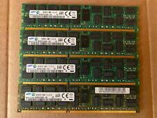 LOT OF 4 SAMSUNG 8GB 2RX4 PC3-12800R M393B1K70QB0-CK0 ECC SERVER RAM W4-1(10) picture