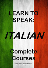 LEARN TO SPEAK ITALIAN - LANGUAGE COURSE - 8 BOOKS & 37 HRS AUDIO MP3 ALL ON DVD picture