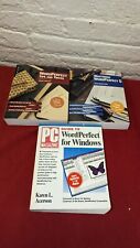Lot of 3 books Mastering Word Perfect 5, Tips and Tricks Pc Magazine For windows picture