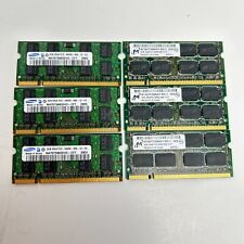 Lot of 6 - Samsung Micron Mix 2GB 2RX8 PC2-6400S DDR2 SODIMM Laptop RAM picture
