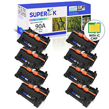 8PK Black CE390A 90A Toner Cartridge for HP LaserJet M4555f M4555h M4555fskm MFP picture