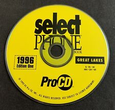 Pro CD Select Phone Book Great Lakes 1996 Edition One CD-ROM picture
