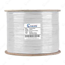 CAT6A Riser 1000ft Ethernet Cable (CMR) Solid Bare Copper 23AWG UTP 750Mhz White picture
