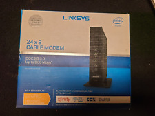 Linksys DOCSIS 3.0 24x8 Cable Modem CM3024 with Coax Cable New In Box picture