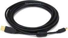 Monoprice 15-Feet USB 2.0 a Male to Mini-B 5Pin Male 28/24AWG Cable with Ferrit picture