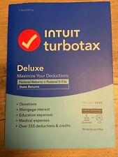 SEALED INTUIT TURBO TAX DELUXE 2023 FEDERAL & STATE CD/ INSTANT DOWNLOAD OPTION picture