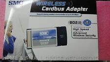 3 NEW SMC SMCWCB-G Wireless Cardbus Adapters 54 Mbps  WIN. 98 /2000 / XP / VISTA picture