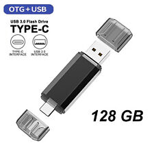 Type C Flash Drive 128GB 2 in 1 OTG USB 3.0+USB C Memory Stick Thumb Drive picture